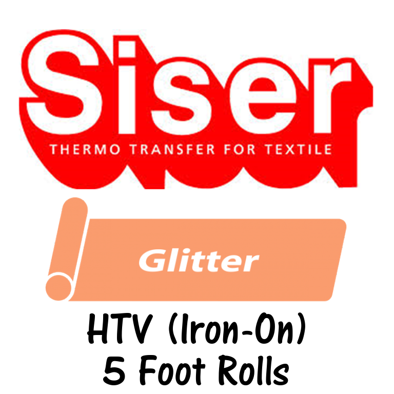 Siser Black Glitter Heat Transfer By The Foot
